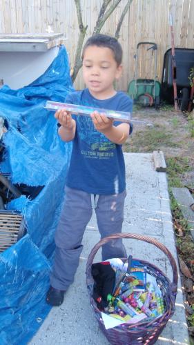 Finding His Easter Basket